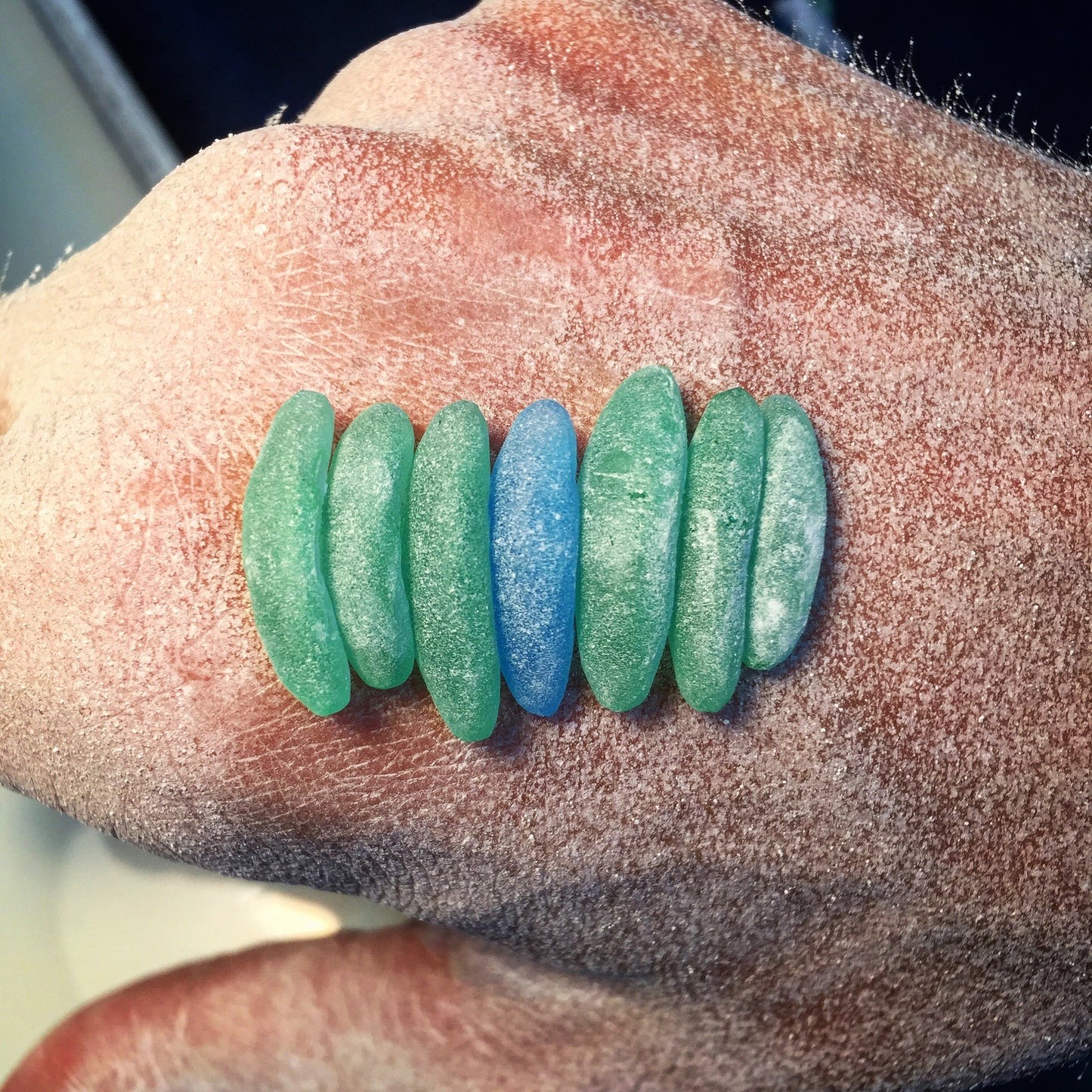 Raw sea glass sculpted clasp selection for jewelry making