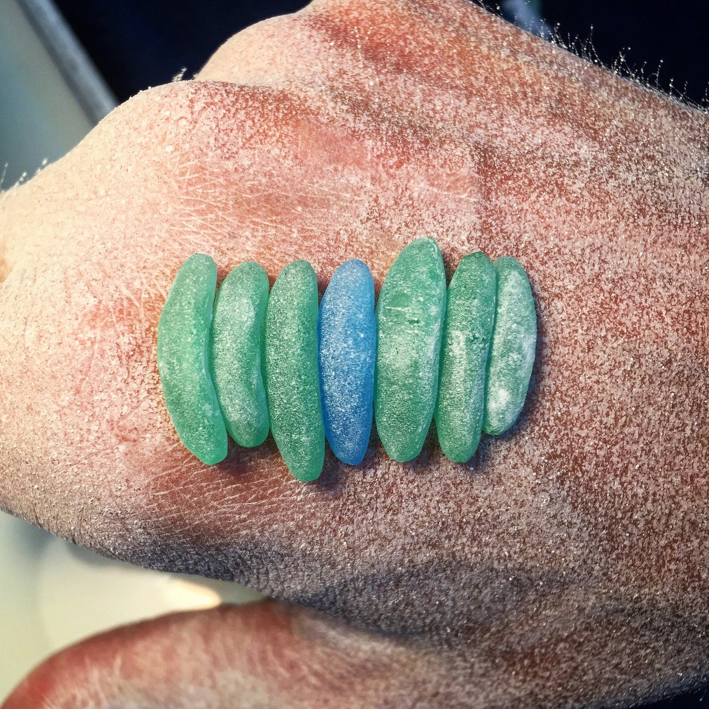Raw sea glass sculpted clasp selection for jewelry making