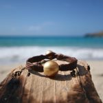 St barth leather and pearls jewelry