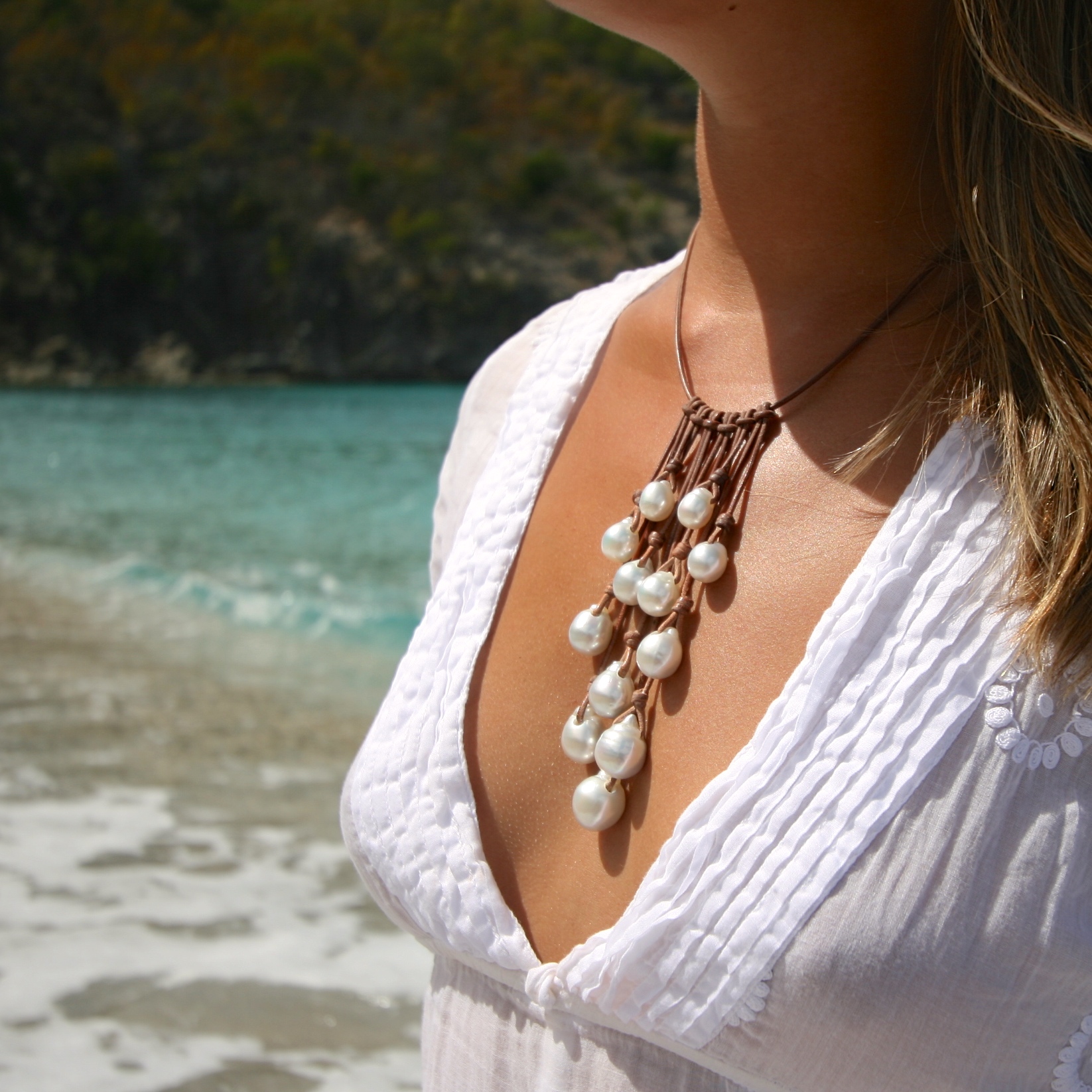 St Barth jewelry pearls necklace