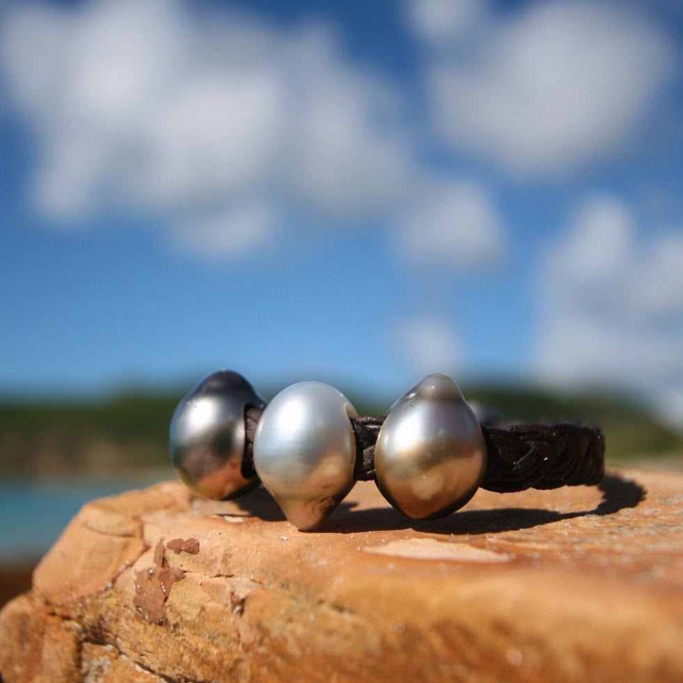 pearl and leather jewelry st barth