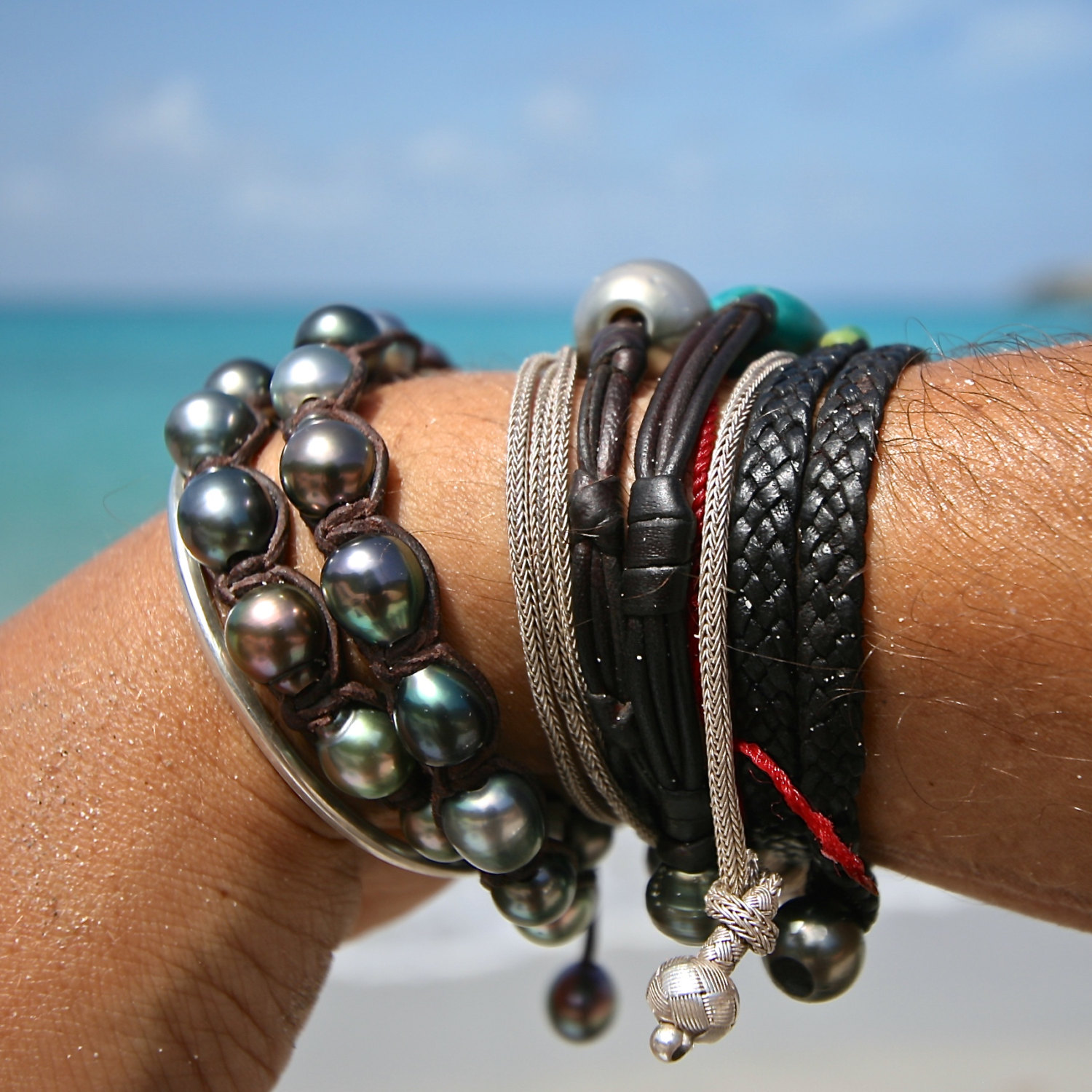 tahitian pearls bracelet St Barths jewelry