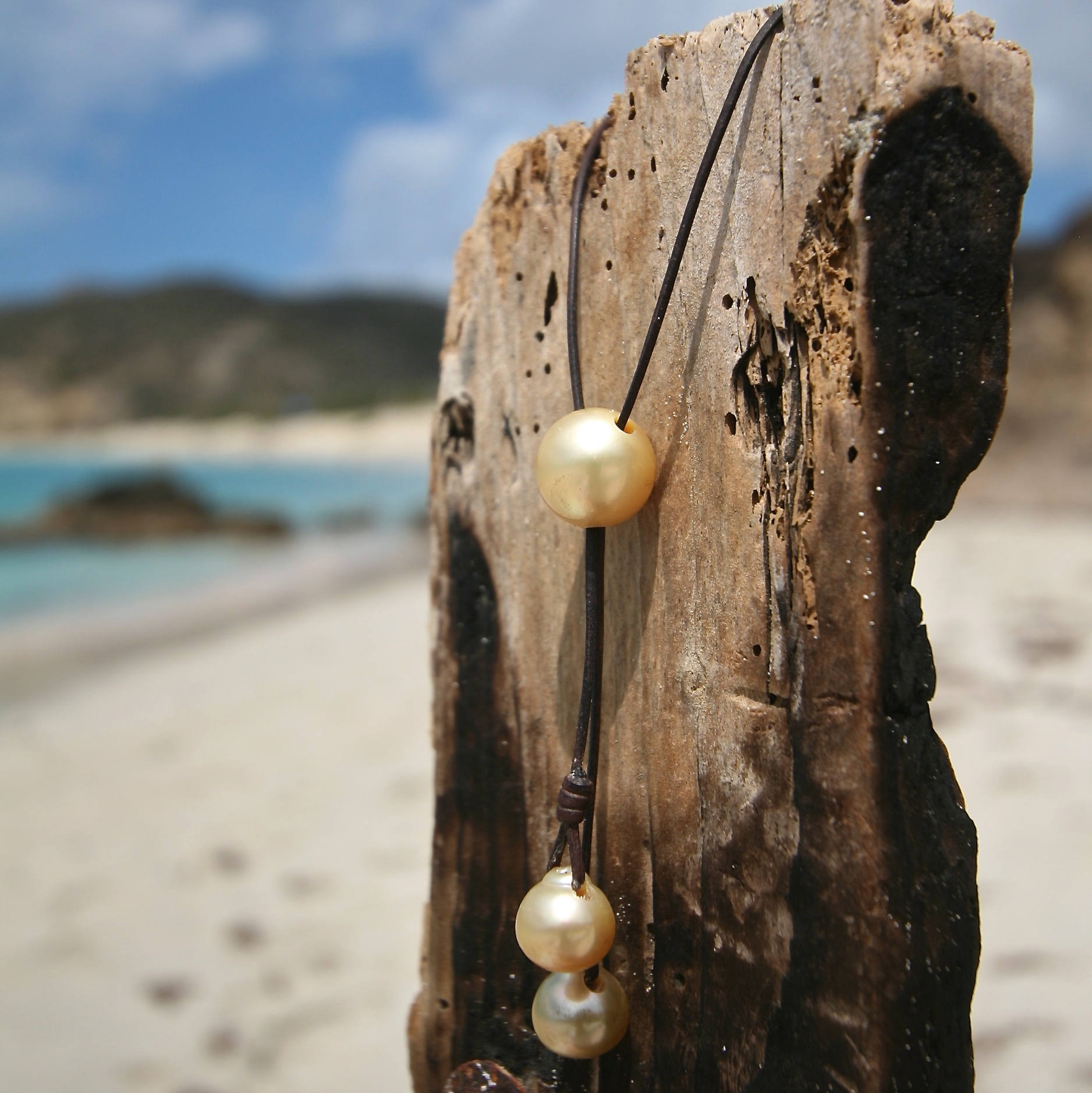leather and pearls st barths jewelry