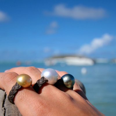 multicolor pearls rings st barth jewelry