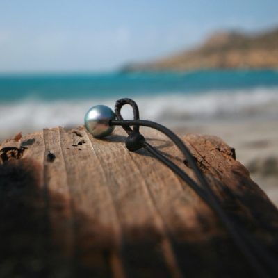 St barth pearls and leather jewelry