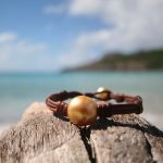 St Barth leather and pearls jewelry