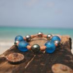 leather and pearls bracelet jewelry st barth