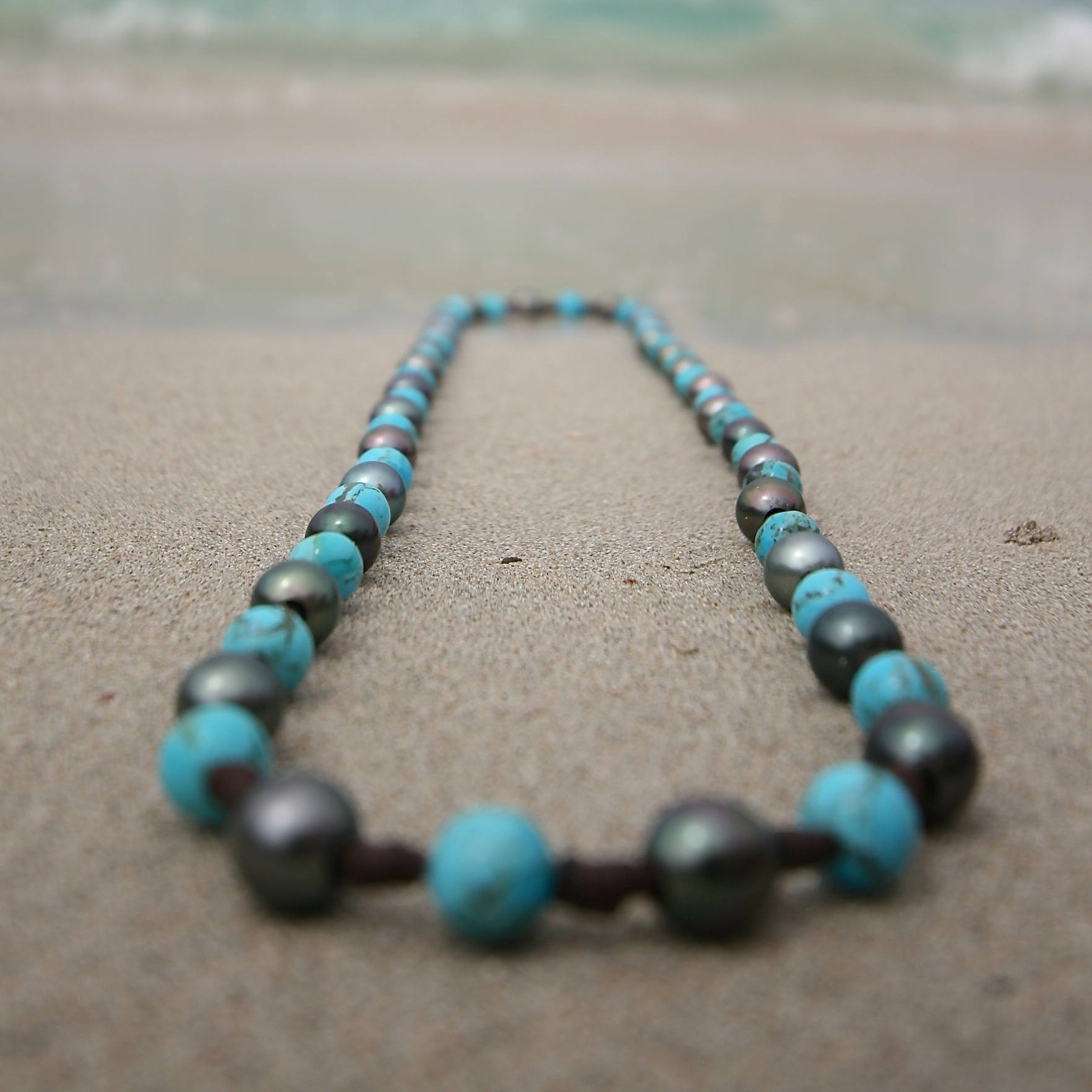 sautoir pearls necklace St Barts jewelry