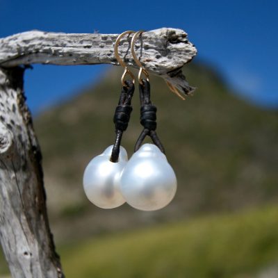 st barth pearl and leather jewelry