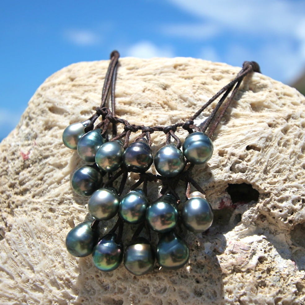 tahitian pearl necklace St barth jewelry