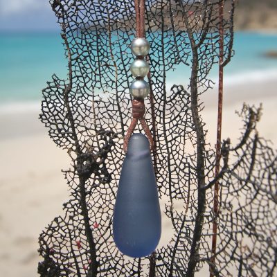 Tresors de St Barth sea glass necklace