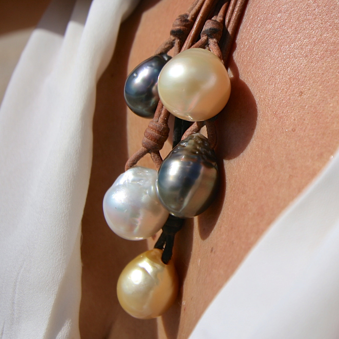 massive pearls necklace st barth jewelry