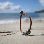 Men's leather bracelet St Barth jewelry