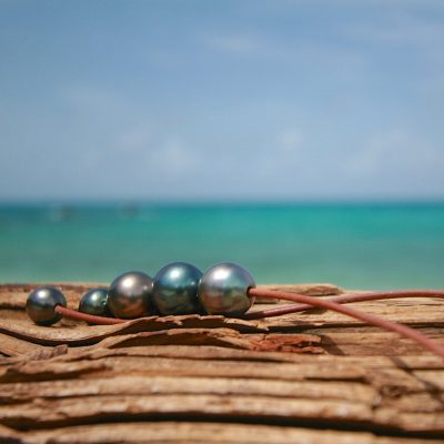 pearls leather lariat st barth jewelry