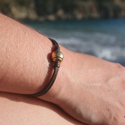 leather bracelet mens St Barth jewelry