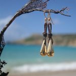 St Barth jewelry gold drops earrings