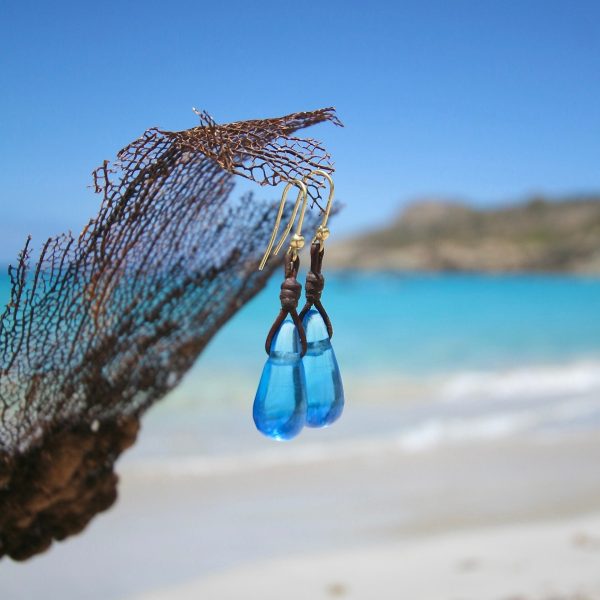 leather earrings from st barth