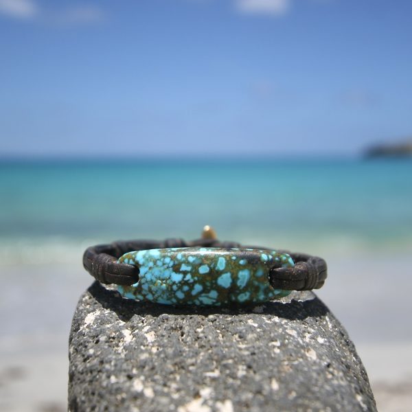 leather and gold jewelry st barth