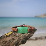 St Barth leather and cultured pearls jewelry. Ted deltour is creating custom made leather and black pearls unique jewelry From Saint Barthelemy island